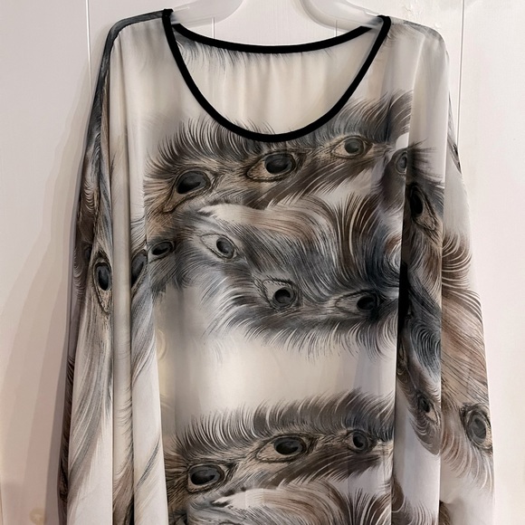 Shawl top beautiful colours - Picture 4 of 4